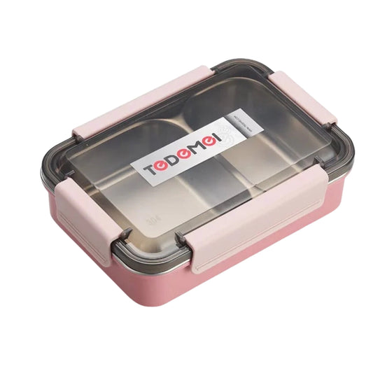 2 Compartment Tedemei Stainless Steel Lunch Box (100% Leak Proof)